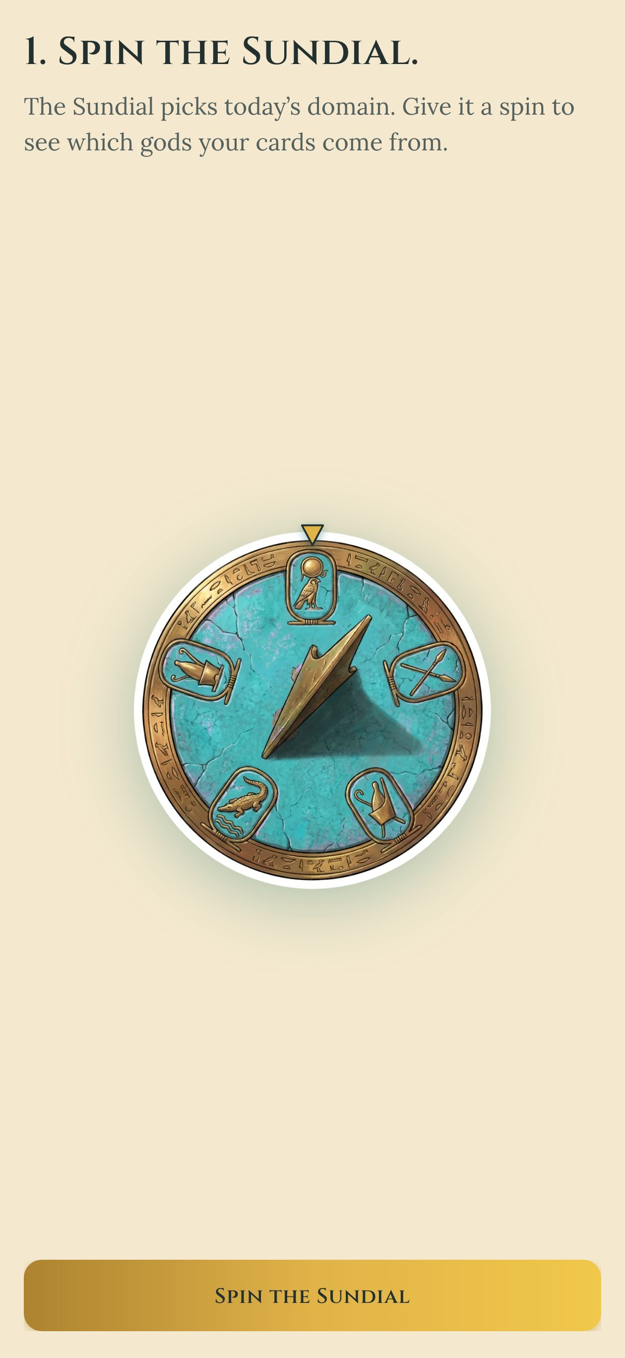 Sundial of the Sun &mdash; faience-turquoise wheel