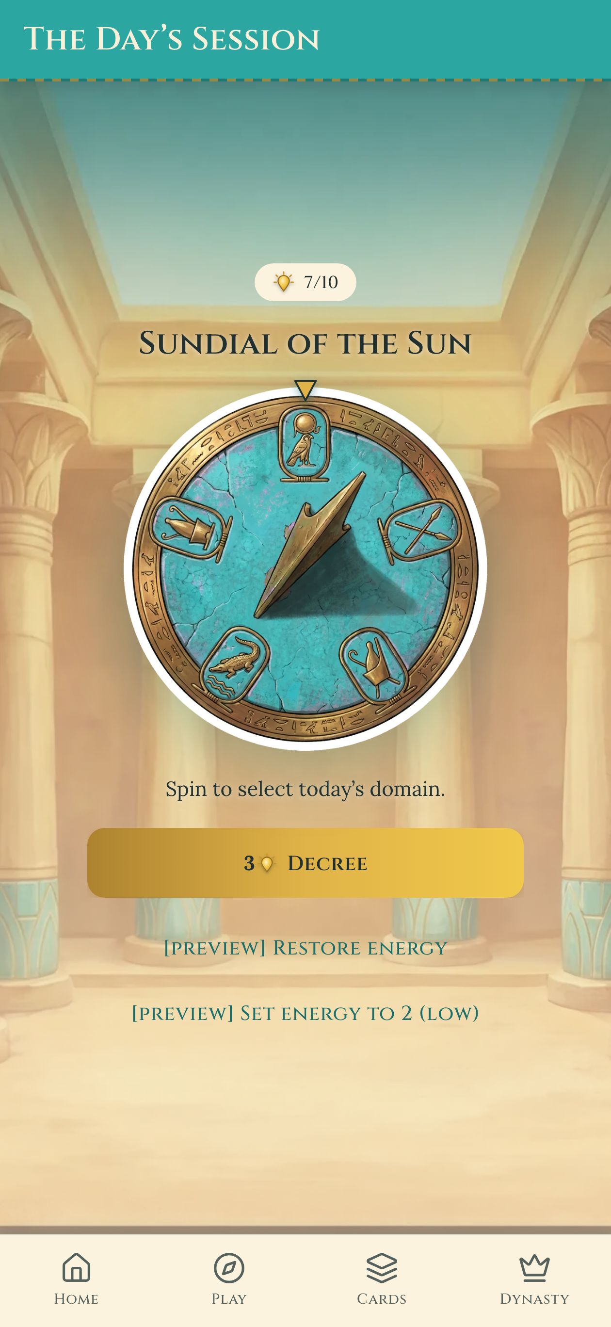 A daily play session in the temple