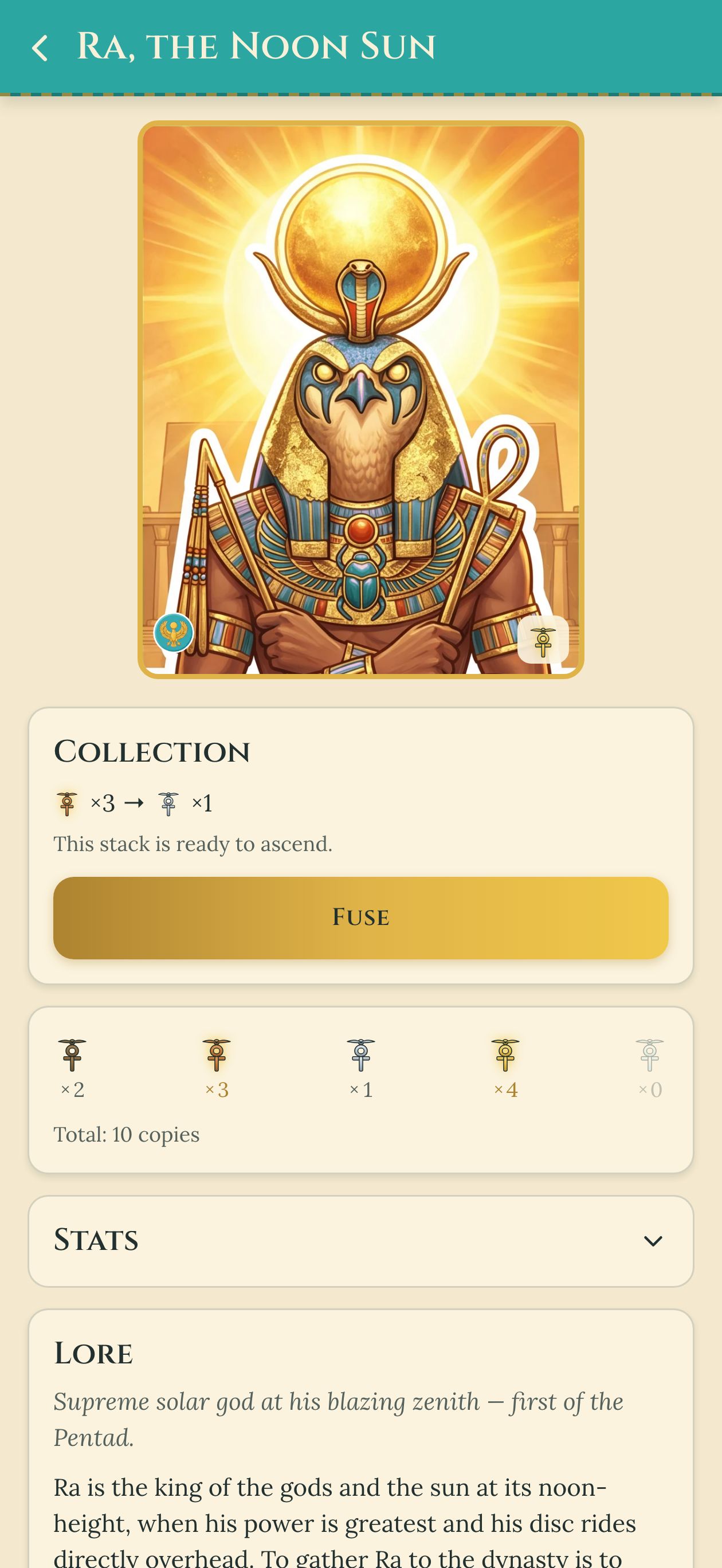 Card detail &mdash; fusion-first layout